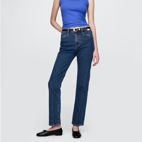 Gap 90s Straight Jeans - Dark Indigo - NWT - Picture 1 of 2